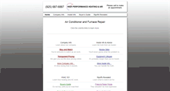 Desktop Screenshot of highperformanceheatingandairconditioning.com